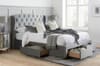 Hope Grey Velvet Storage Bed