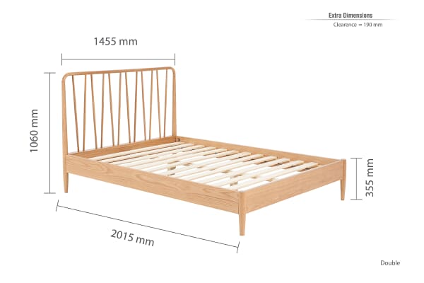 An image for Birlea Jesper Solid Oak Bed