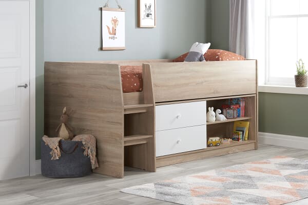 An image for Birlea Leyton Kids Storage Cabin Bed
