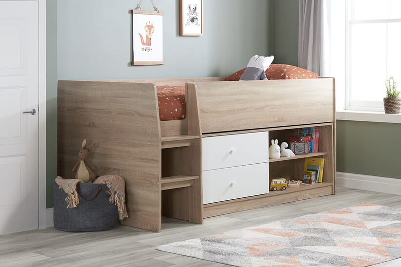 An image for Leyton Kids Storage Cabin Bed