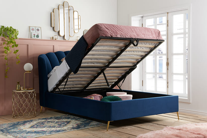 An image for Lottie Fabric Ottoman Bed