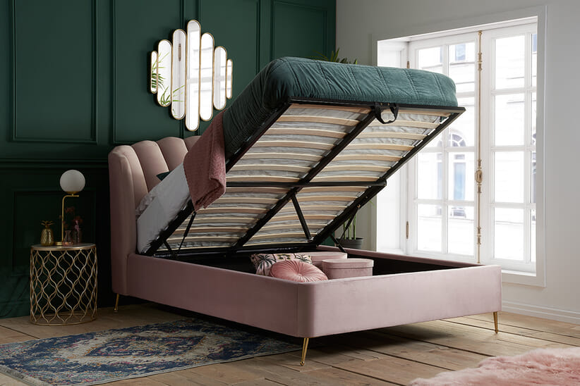 An image for Lottie Fabric Ottoman Bed