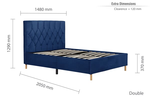 An image for Birlea Loxley Fabric Bed