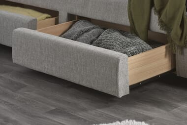 An image for Birlea Mayfair Grey 4 Drawer Storage Bed