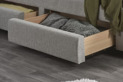 An image for Mayfair Grey 4 Drawer Storage Bed