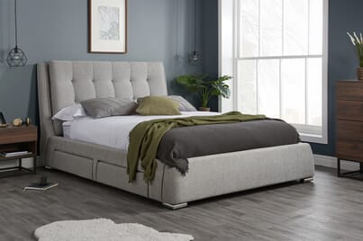 An image for Mayfair Grey 4 Drawer Storage Bed