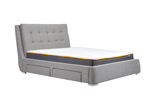 An image for Birlea Mayfair Grey 4 Drawer Storage Bed