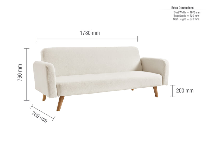An image for Micah White Sofa Bed