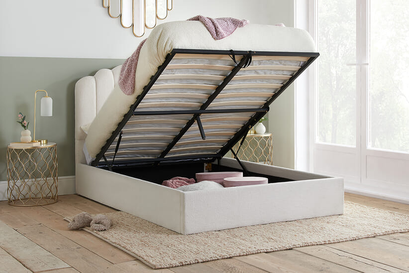 An image for Monaco Fabric Ottoman Bed