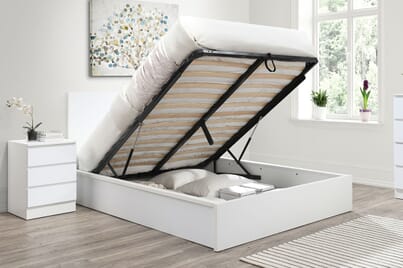 An image for Oslo Wooden Ottoman Bed