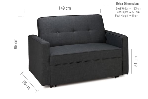 An image for Birlea Otto Grey Sofa Bed
