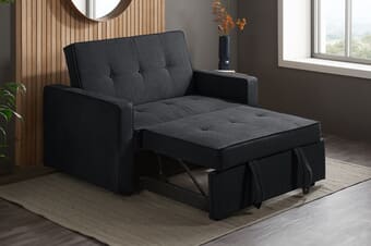 A product image for the Otto Grey Sofa Bed