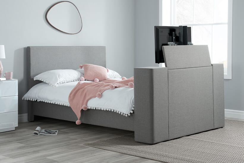 An image for Plaza Grey TV Bed