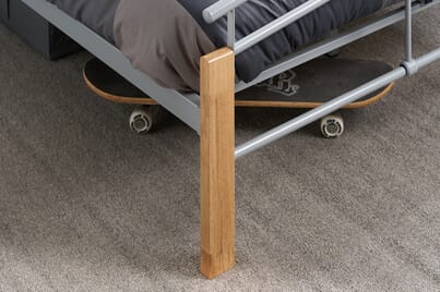 An image for Tetras Silver Metal Bed