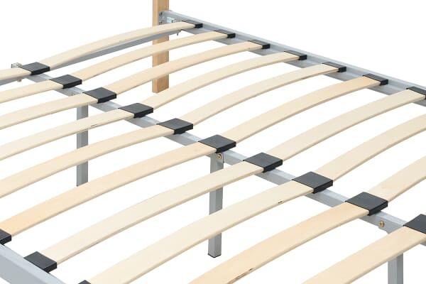 An image for Birlea Tetras Silver Metal Bed