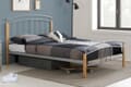 Birlea Tetras Silver Metal Bed