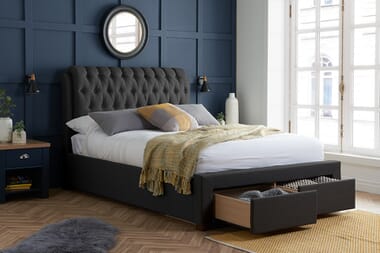 An image for Birlea Valentino Fabric 2 Drawer Storage Bed