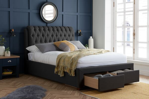 An image for Birlea Valentino Fabric 2 Drawer Storage Bed
