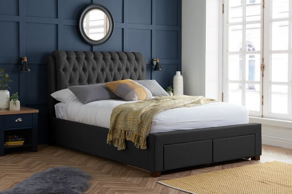 An image for Birlea Valentino Fabric 2 Drawer Storage Bed