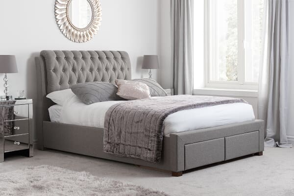 An image for Birlea Valentino Fabric 2 Drawer Storage Bed