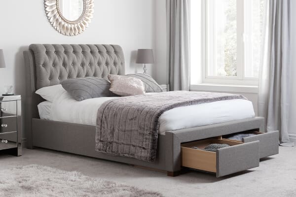 An image for Birlea Valentino Fabric 2 Drawer Storage Bed