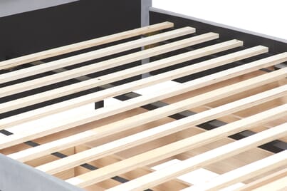 An image for Woodbury Grey Fabric 4 Drawer Storage Bed