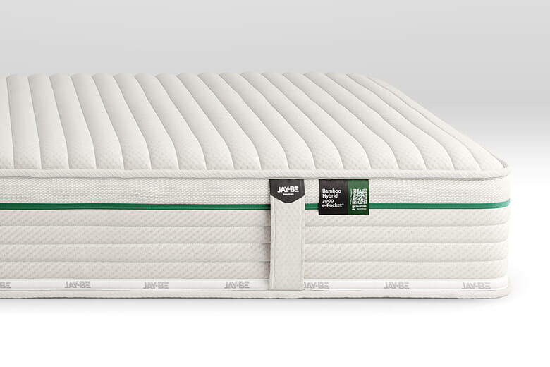Product photograph of Single 3 X 6 3 - Jay-be Bamboo Hybrid 2000 Mattress from Mattressnextday