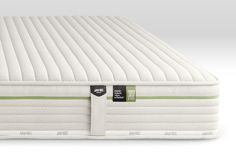 Product photograph of Single 3 X 6 3 - Jay-be Nettle Hybrid 2000 Mattress from Mattressnextday