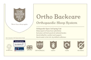 An image for Shire Bed Company Ortho Backcare Mattress + Premium Divan Bed