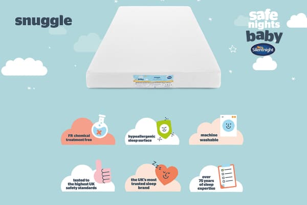 An image for Silentnight Safe Nights Snuggle Breathable Cot Mattress
