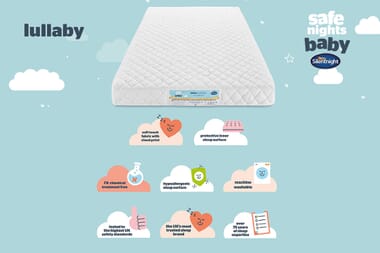 An image for Silentnight Safe Nights Lullaby Breathable Cot Mattress