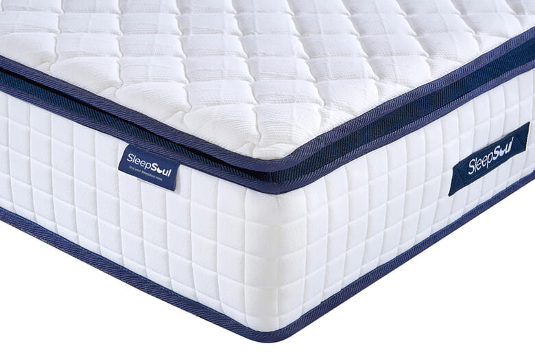 SleepSoul Bliss 1500 Pocket Memory Pillow Top Mattress, Single