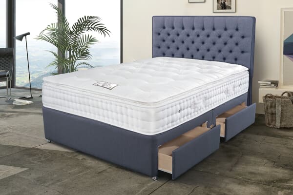 An image for Sleepeezee Opulent Wool Pillow Top Mattress + Premium Divan Bed