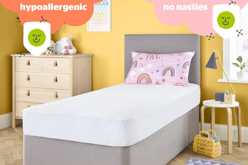 An image for Silentnight Healthy Growth Waterproof Mattress Protector Single