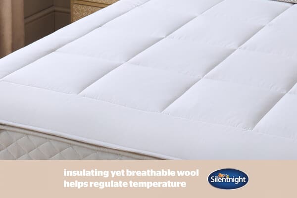 An image for Silentnight Natural Wool Collection Mattress Topper