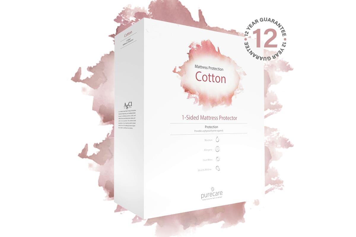 Purecare® Cotton Waterproof Anti-Microbial Mattress Protector