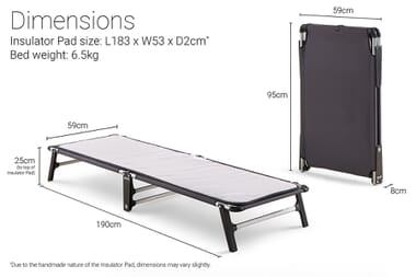 An image for Jay-Be LE59 Lite Folding Bed with Mattress