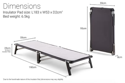 An image for Jay-Be LE59 Lite Folding Bed with Mattress