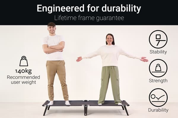 An image for Jay-Be LE59 Lite Folding Bed with Mattress