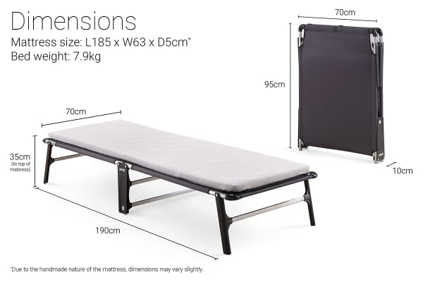 An image for Jay-Be CE70 Compact Folding Bed with Mattress