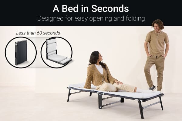An image for Jay-Be CE70 Compact Folding Bed with Mattress