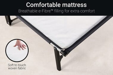 An image for Jay-Be CE120 Compact Folding Small Double Bed with Mattress