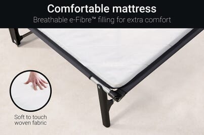An image for Jay-Be CE120 Compact Folding Small Double Bed with Mattress