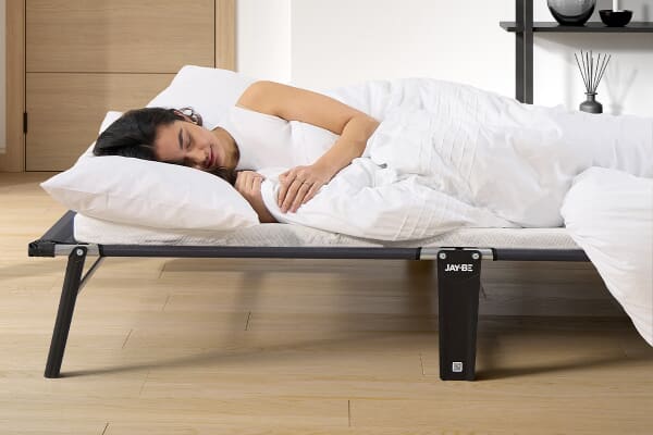 An image for Jay-Be CE120 Compact Folding Small Double Bed with Mattress