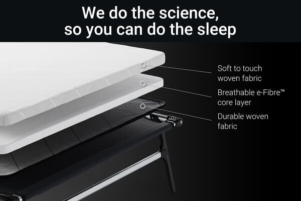 An image for Jay-Be CE120 Compact Folding Small Double Bed with Mattress