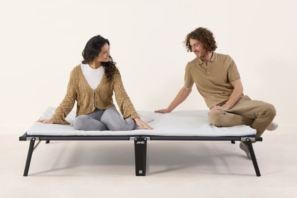 An image for Jay-Be CE120 Compact Folding Small Double Bed with Mattress