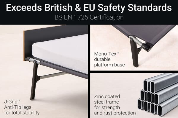 An image for Jay-Be RM80 Rollaway Folding Bed with Memory Mattress