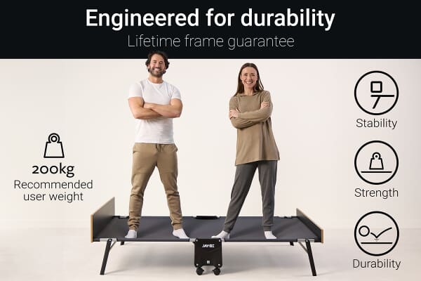 An image for Jay-Be GP120 Grand Folding Small Double Bed with e-Pocket Mattress