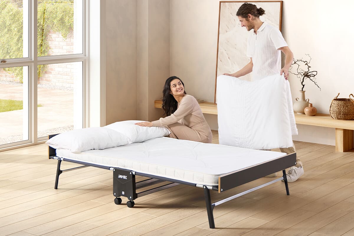 Jay-Be GP120 Grand Folding Small Double Bed with e-Pocket Mattress