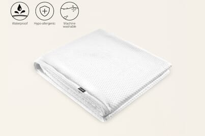 An image for Jay-Be Waterproof Mattress Protector for GP120 Grand Folding Small Double Bed 